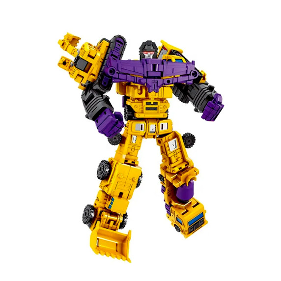 Set de construcție robot 6 în 1 - Aga4Kids MR1438 - galben
