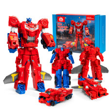 Set de construcție robot 2 în 1 - Aga4Kids MR1448 - roșu - 