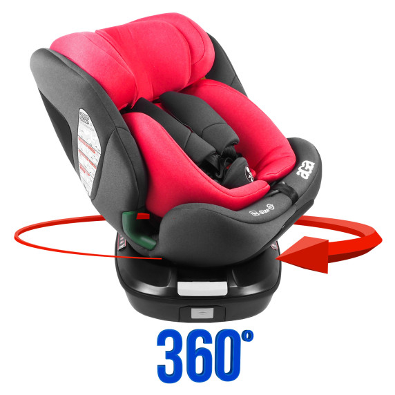 Autosedačka i-Size 360° 0-36 kg AGA DS1822-RED - červená