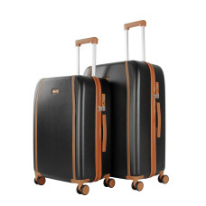 Bőrönd szett AGA Travel MR4670-BLACK - fekete - 