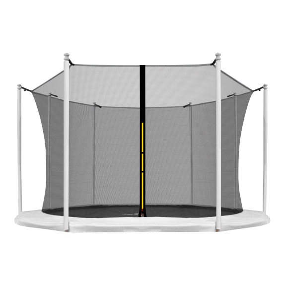 Vnútorná ochranná sieť na trampolínu s celkovým priemerom 335 cm na 8 tyčí AGA 335VOS8  - čierna