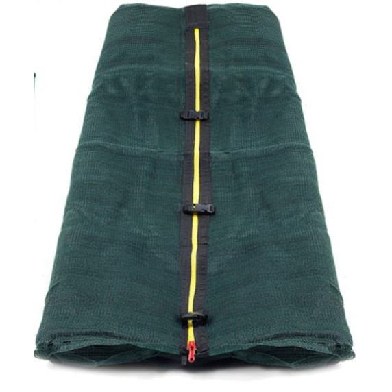 Vnútorná ochranná sieť na trampolínu s celkovým priemerom 400 cm na 8 tyčí AGA - tmavo zelená