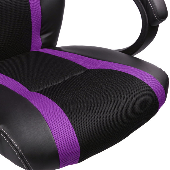 Irodai szék Tresko Racing Black RS-046 - fekete/lila