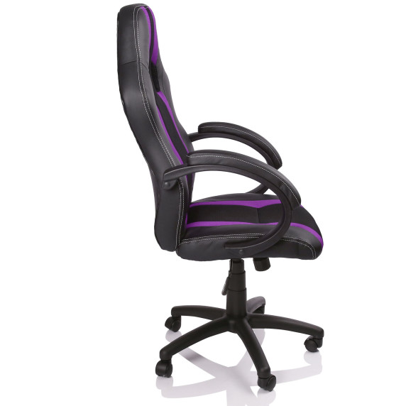 Irodai szék Tresko Racing Black RS-046 - fekete/lila