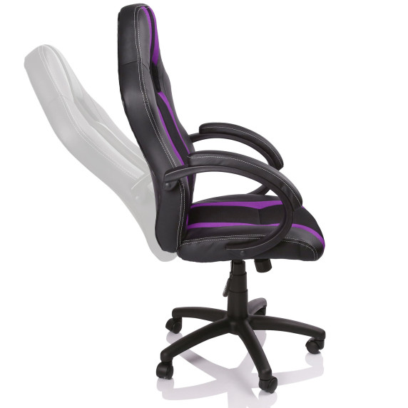 Irodai szék Tresko Racing Black RS-046 - fekete/lila