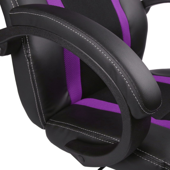 Irodai szék Tresko Racing Black RS-046 - fekete/lila