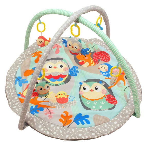 Saltea de joacă pentru bebeluși - BABY MIX - bufnițe