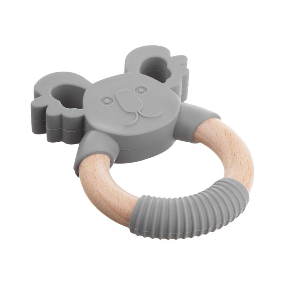 Jucărie dentiție bebe - koala - gri - Akuku