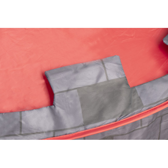 Cort de joacă pentru copii - castel medieval - Aga4Kids MR7016 - gri/roșu