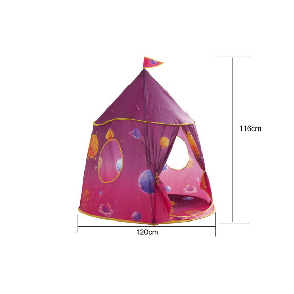 Detský hrací stan Vesmír Aga4Kids MR7008PINK - ružový