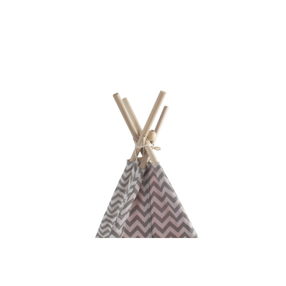 Detský indiánsky stan Teepee Aga4Kids MR7005 - šivo/ružový