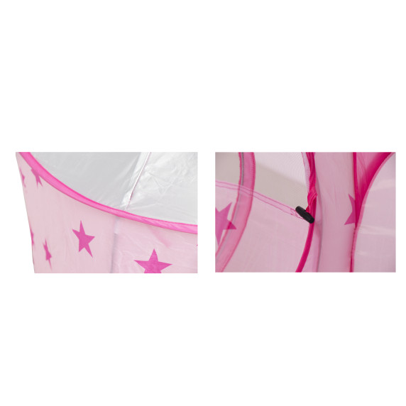 Cort de joacă pentru copii cu tunel și piscină uscată - Aga4Kis MR7020PINK - roz