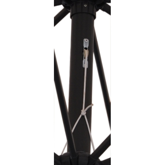 Umbrelă soare, model pătrat - albastru închis- 250 cm - LINDER EXCLUSIV