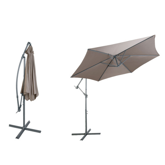 Függő napernyő 300 cm LINDER EXCLUSIV MC2058 - Taupe