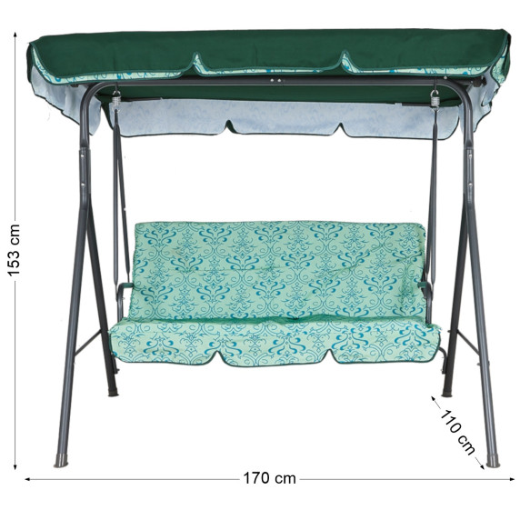 Balansoar grădină - verde - AGA MAJKA Prestige MR4210PrestigeGreen