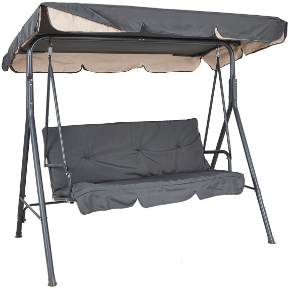 Záhradná hojdačka AGA MAJKA MR4210DarkGrey - tmavosivá