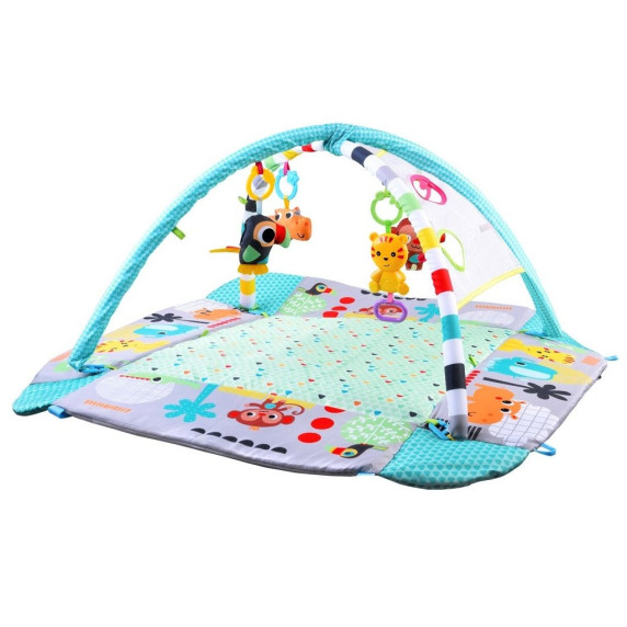 Fejlesztő játszószőnyeg oldalfallal  MRBM12 5v1 Aga4Kids - kék