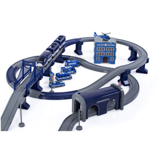 Set cale ferată din plastic - Aga4Kids MR6048 POLICE 