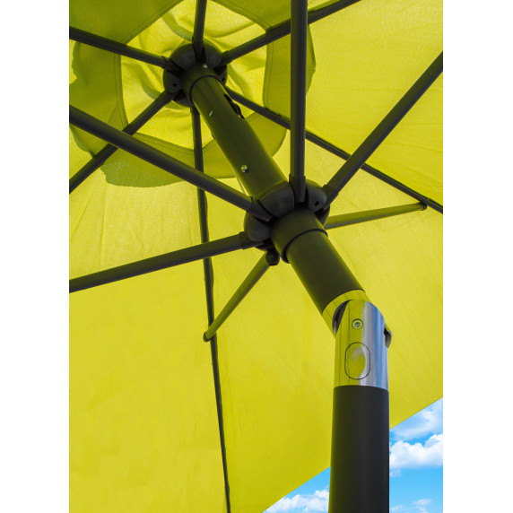 Záhradný slnečník Linder Excclusiv MC2200LG KNICK 250 cm Lime