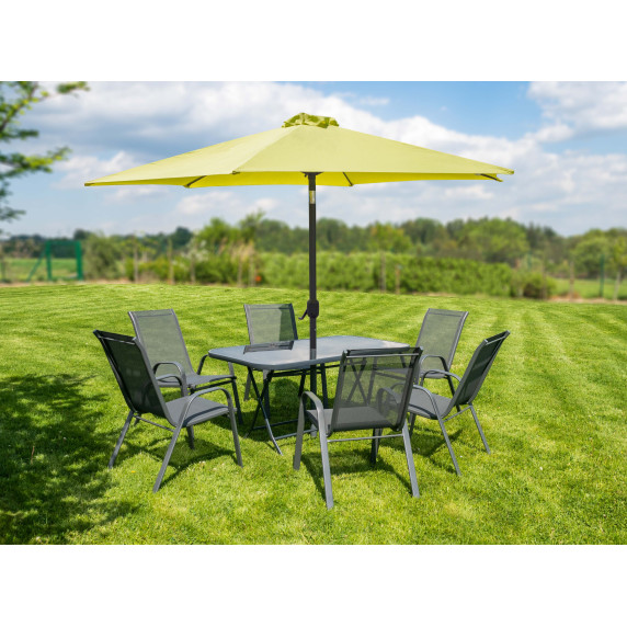 Záhradný slnečník Linder Excclusiv MC2200LG KNICK 250 cm Lime