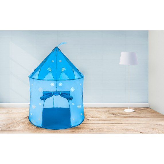 Detský hrací stan Aga4Kids Castle ICE PALACE ST-0108IPH 135x102 cm - Modrý