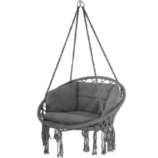 Hamac cu franjuri - AGA MR4510DG - gri închis - 