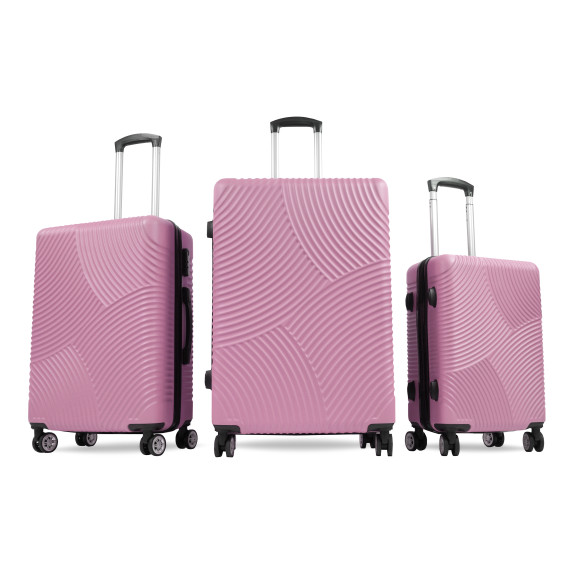 Bőrönd szett Aga Travel MR4654 Pink