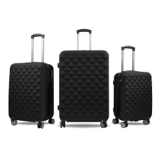 Bőrönd szett AGA Travel MR4655-Black - fekete - 