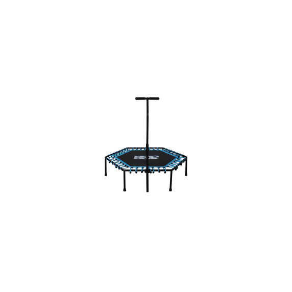 FITNESS Trambulin kapaszkodóval 130 cm AGA Világoskék MR1130LIGHTBLUE + fogantyú