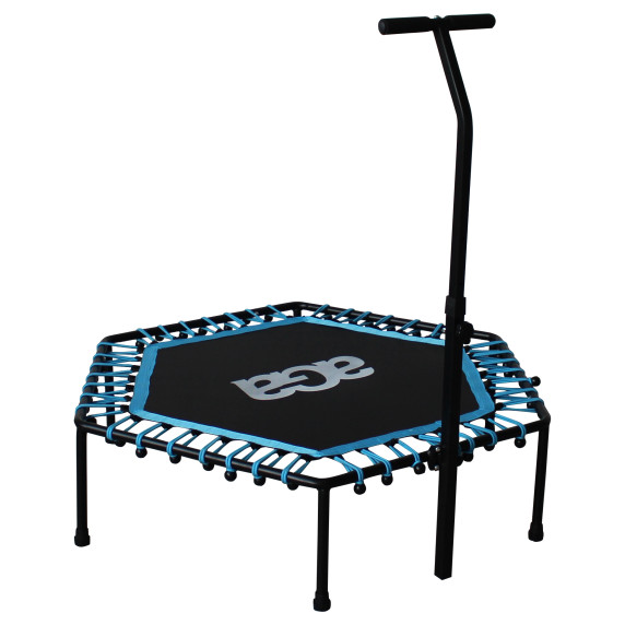 FITNESS Trambulin kapaszkodóval 130 cm AGA Világoskék MR1130LIGHTBLUE + fogantyú