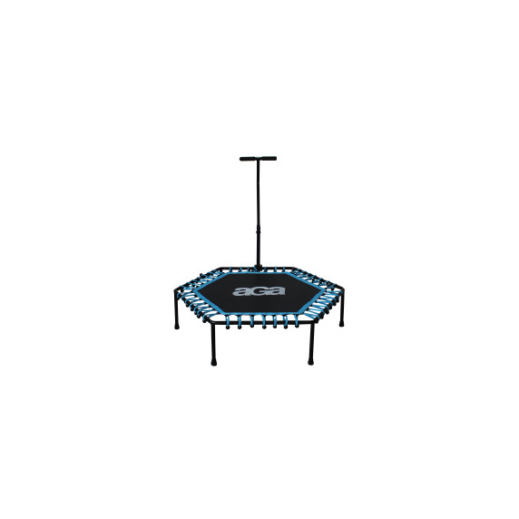 FITNESS Trambulin kapaszkodóval 130 cm AGA Világoskék MR1130LIGHTBLUE + fogantyú