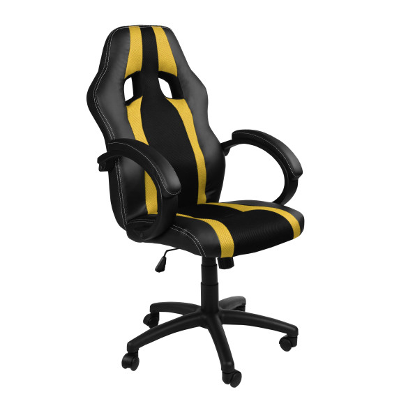 Forgószék, gamer szék AGA MR2060YELLOW - Fekete/sárga