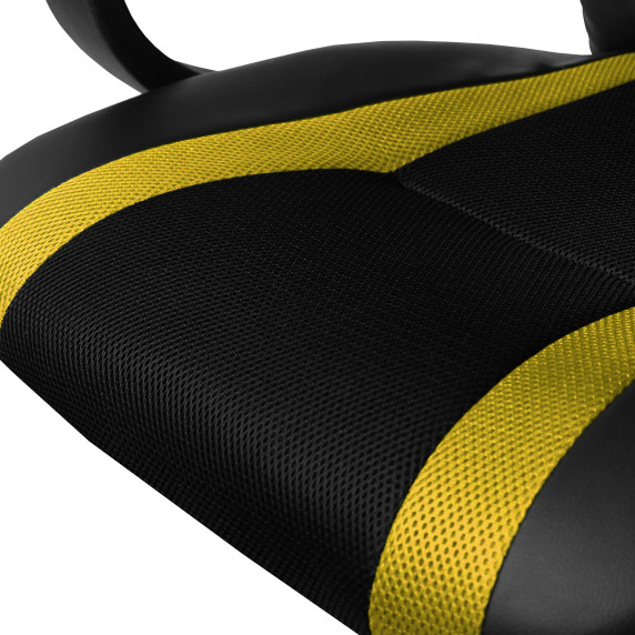 Forgószék, gamer szék AGA MR2060YELLOW - Fekete/sárga