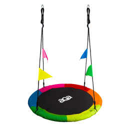 Fészekhinta 90 cm AGA  MR1190Flag-6C - hatszínű zászlókkal - 