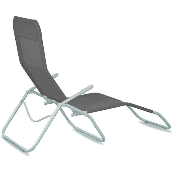 2x Záhradné lehátko AGA SIESTA 2x MR4250-Grey / 2x MC372171G - sivé