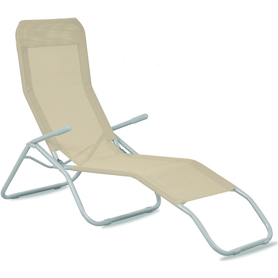 2x Záhradné lehátko AGA SIESTA 2x MR4250-Beige - béžové