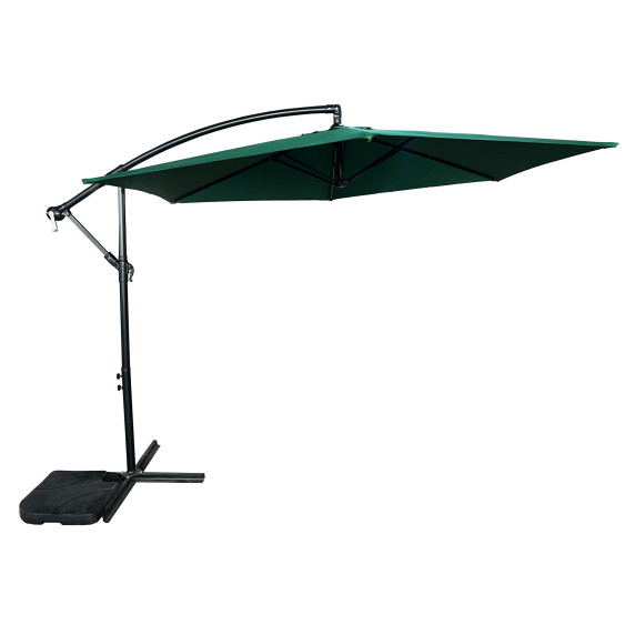 Záhradný slnečník 300 cm AGA MR2025-DarkGreen - tmavozelený