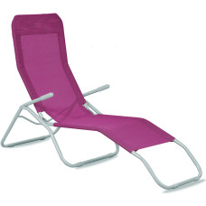 Șezlong de grădină AGA SIESTA MC372171PL - Roz închis - 