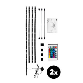 RGB LED szalag 4x50 cm 2 darab AGA 2x MR8003 - 