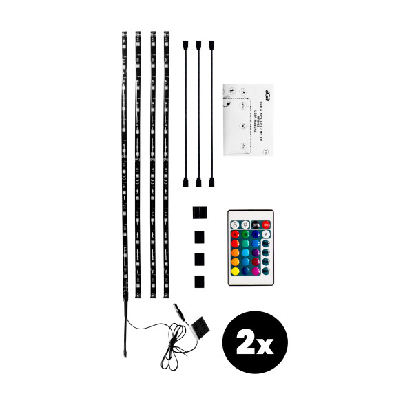 RGB LED szalag 4x50 cm 2 darab AGA 2x MR8003