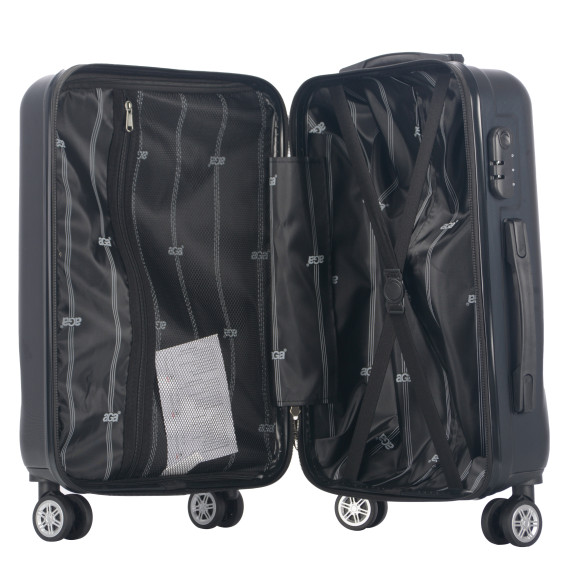 Bőrönd AGA Travel MR4664-Black - fekete