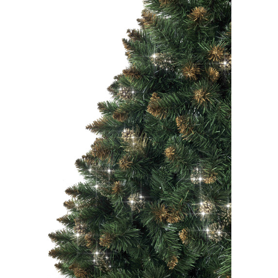 MűFenyő 150 cm boróka MR3211 - arany csillámmal
