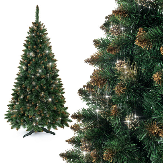 MűFenyő 150 cm boróka MR3211 - arany csillámmal