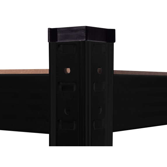 2x Kovový regál 180 x 90 x 40 cm 5 políc AGA - MR4600-2 čierny