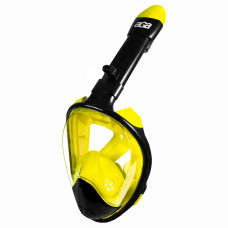 Mască de snorkeling S/M - AGA DS1121BL-YL - Negru/Galben - 