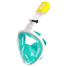 Teljes arcos búvármaszk Snorkeling DS1122WH-GR S/M  - Fehér/zöld - 