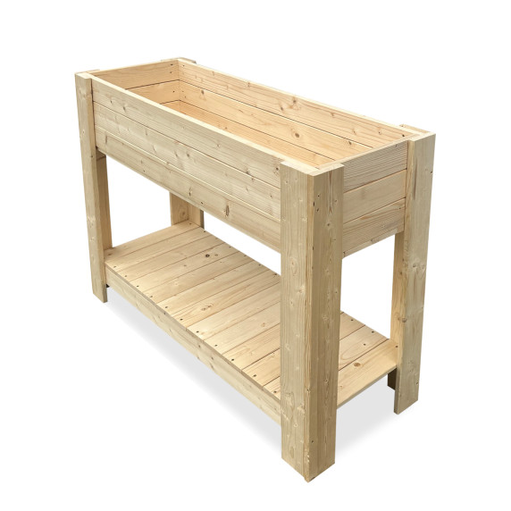 Pat înălțat pentru flori și plante - 120x100x39 cm - AGA