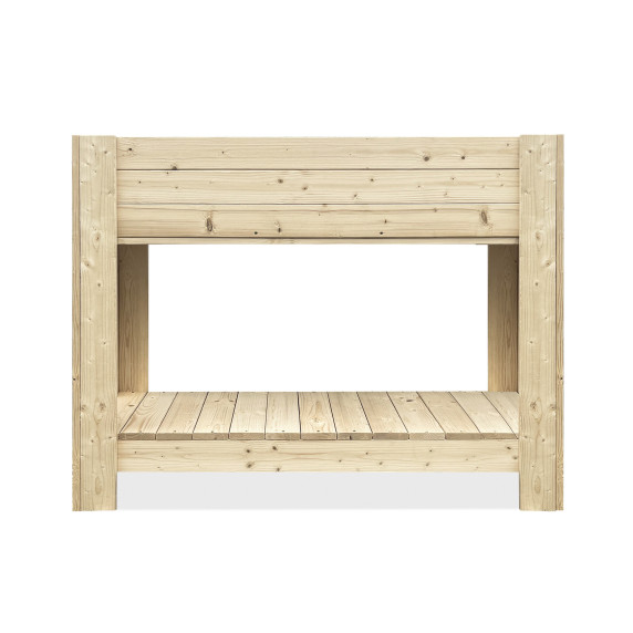 Pat înălțat pentru flori și plante - 120x100x39 cm - AGA