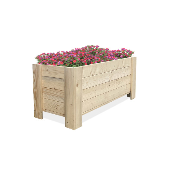 Pat înălțat pentru flori și plante - 90x35x35 cm - AGA