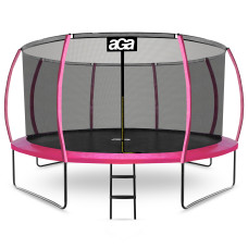 Trambulină cu diamterul de 366 cm cu plasă de siguranță interioară și scară - Aga SPORT EXCLUSIVE MRPU1012PINK - roz - 